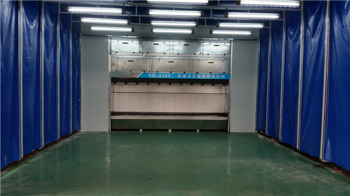 伸缩式喷烤漆房